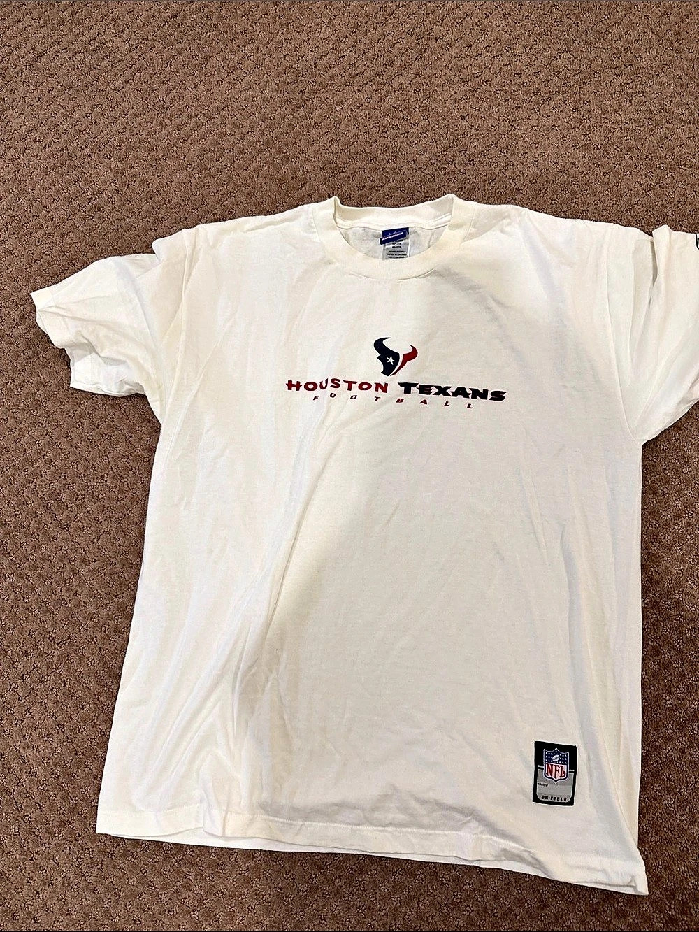 Reebok Houston Texans NFL Team Apparel T-Shirt Graphic Tee Size L25